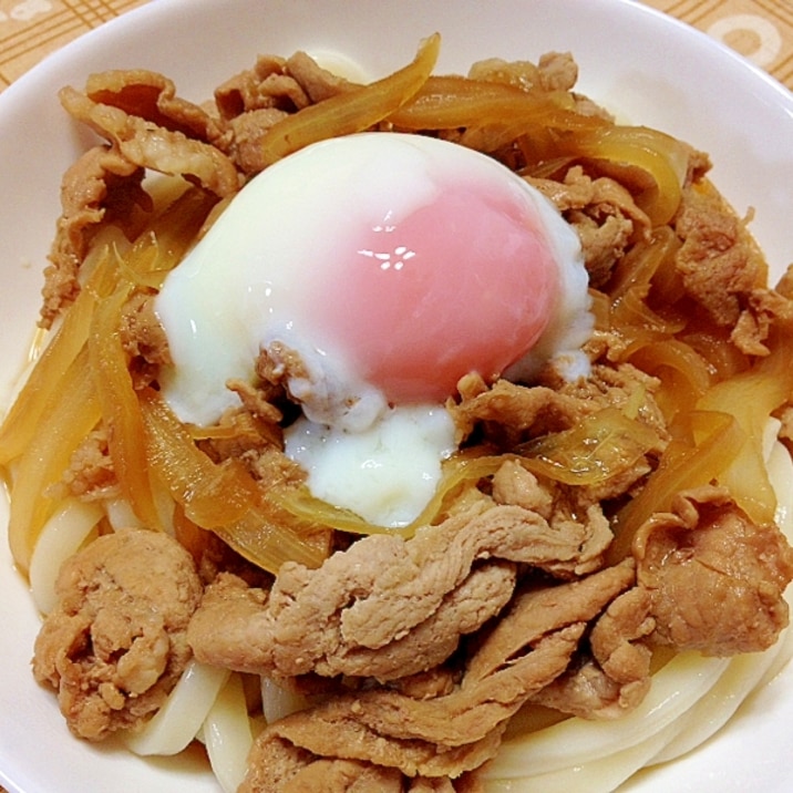 すき焼きのタレで☆肉うどん